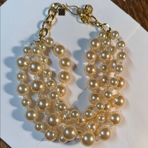 Made in the Deep South Multi strand Pearl Layered Necklace 18”